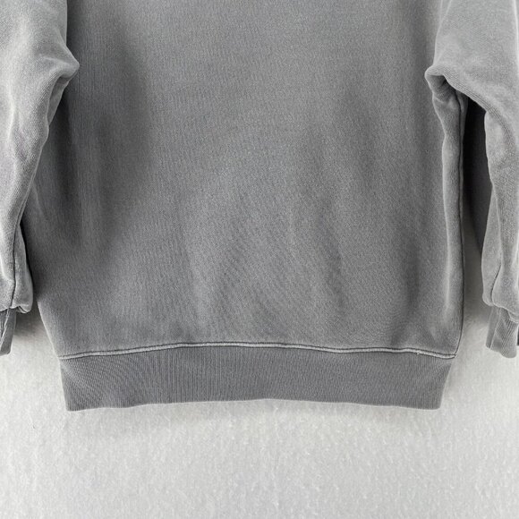 Agolde Los Angeles Sweatshirt Womens XS Gray Fleece Terry Crew Neck 3/4 Sleeves - Picture 11 of 13